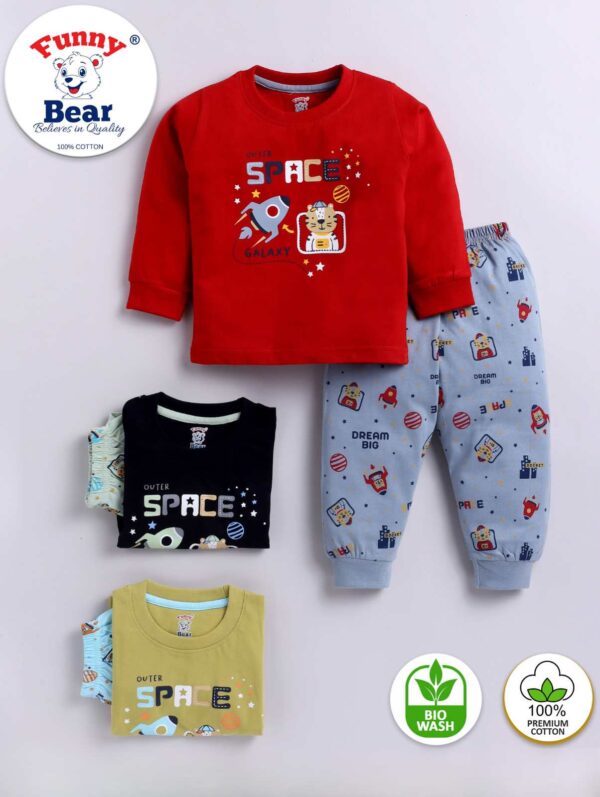 Girls and Boy's Long Sleeve T-Shirt with Pants Set