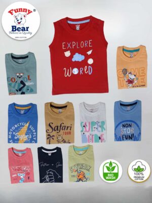 sleeveless t shirt for baby boy and girl
