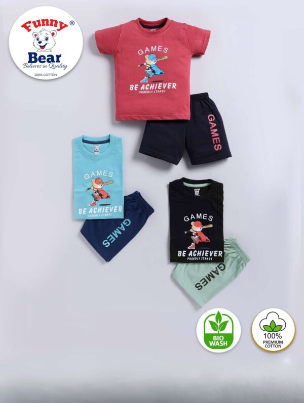 Baby girls and boys t-shirt and shorts set
