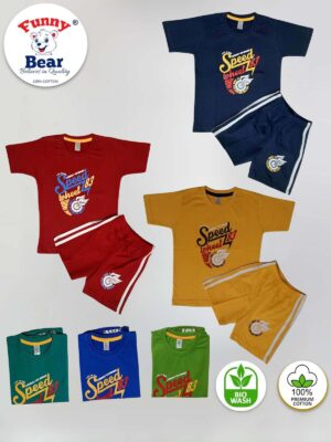half sleeve t-shirt and shorts for kids boys