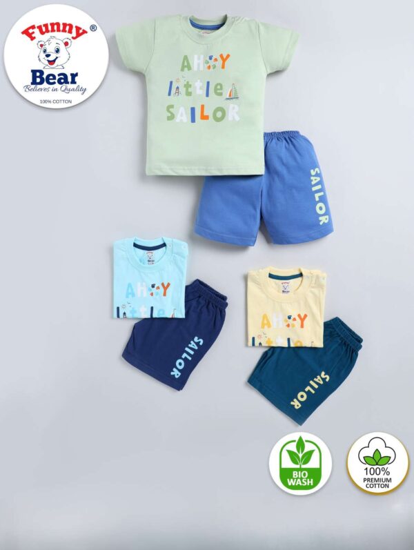 t shirt and shorts set for baby boy and girl
